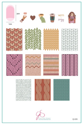 Fall Sweater - Two (CjS-320) - Clear Jelly Stamping Plate